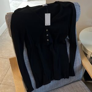 Splendid Long Sleeve Thermal Henley NWT Sz XL!